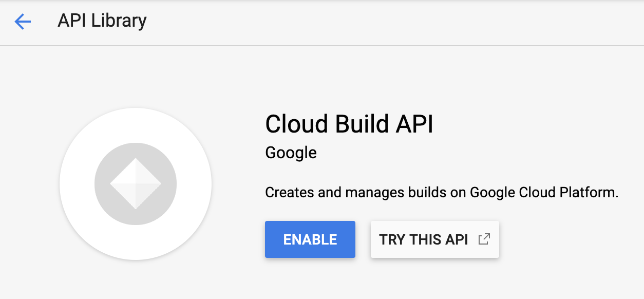 Activar API de Cloud Build